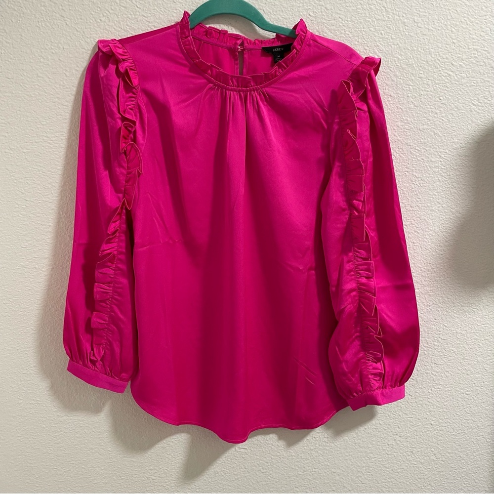 J. Crew Ruffle Sleeve Blouse NEW